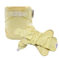 Pop In Cloth Diapers Baby Diapers AI2 Washable Reusable Waterproof Nappy Diaper Cover 2 Bamboo Cotton Inserts One Size Newborn