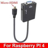 【✱2023 HOT✱】 fuchijin77 Raspberry Pi 4Gb/4Gb อะแดปเตอร์ตัวแปลงวิดีโอเป็นสาย Vga Micro-Hdmi แบบต่อกับแท็บเล็ตพีซีตักของตั้งโต๊ะ