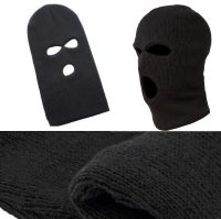 หมวกถักไหมพรม สวมใส่ฤดูหนาวผ้ายืด หน้ากากหมวกโม่ง beanie Hole Balaclava กิจกรรมoutdoor