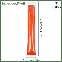 FineGoodWell ถุงน้ำแข็งแบบใช้แล้วทิ้งไม่มีสาร BPA สำหรับถุงแช่แข็งพร้อมซีลซิปแท่งไอศกรีมโยเกิร์ตน้ำผลไม้สมูทตี้ถุง