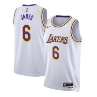 เสื้อบาสเกตบอล NBA เกรดดีที่สุด Lebron Jame ทีม Los Angeles Lakers Icon Edition 2022/23 รับประกันคุณภาพ100%