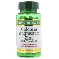 Natures Bounty เสริม Calcium Magnesium Zinc