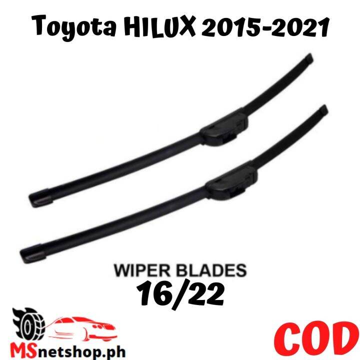 2216 Toyota HILUX 20152021 Car Wiper Pair of Wipers Blades Frameless