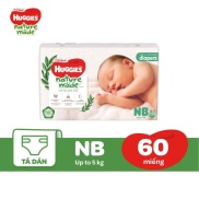 CHÍNH HÃNG BỈM HUGGIES NATURE MADE CÁC SIZE NB60 S82 M64 M58 L54 L44 XL38