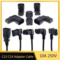 hot【DT】 IEC60320 C13 Converter Extension Cable to C14 PDU Up Down Cables Male Female Cord