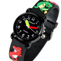 3D Cartoon Childrens Watch Cute Dragon Waterproof Quartz Wristwatch Student Boys Girls Electronic Gift Clock Reloj Infantil