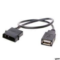 30ซม. พีซีภายใน5V 2-Pin Ide Molex เพื่อ Usb 2.0ประเภทสายอะแดปเตอร์ไฟตัวเมีย Apr28