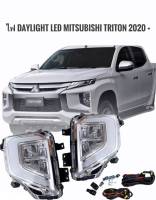 ไฟตัดหมอก ไฟเดย์ไลท์ LED DAY LIGHT รุ่น มิตซูบิชิ ไทรทัน MITSUBISHI TRITON ปี 2019 - 2021 สีใส พร้อมอุปกรณ์ติดตั้งครบชุด**จัดส่งเร้ว บริการประทับใจ*