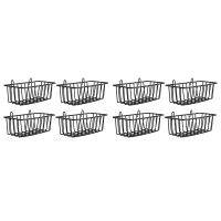 8PCS Shelf for Design Metal Wall Grille, Shelf Design Grid Photo Wall Used for Lattice Photo Wall Wire Basket