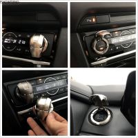 ▽ 2021 New Car Interior Engine Ignition Start Stop Button Protective Cover Iron Man Of Car Interior Decoration Sticker Accessories