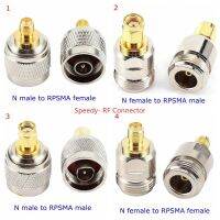 L16 N Type To RPSMA Male Female Straight Connector RP-SMA Reverse Pole To N RF Adapter Coaxial New Brass Nickel Plated Copper Electrical Connectors