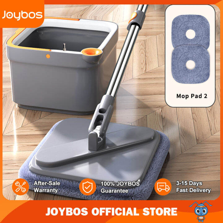 Joybos Spin Mop With Bucket HandFree Lazy Squeeze Mop Automatic Magic