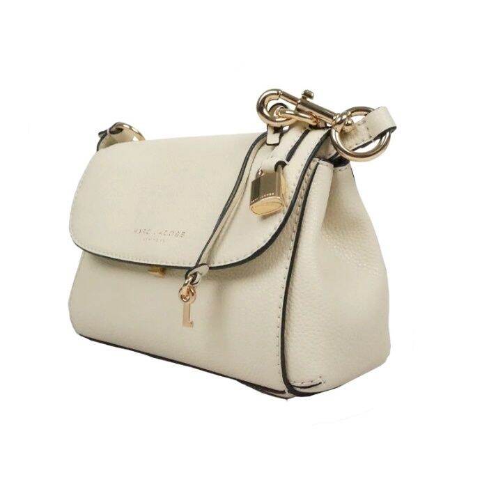 Marc Jacobs Mini The Boho Grind Crossbody Bag in Marshmallow