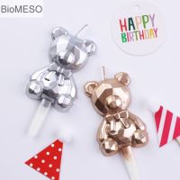 Bio เทียนวันเกิดรูปหมี เทียนวันเกิด เทียนปักเค้ก เทียนวันเกิดแฟนซี happy Birthday ปาร์ตี้วันเกิด พร้อมส่งในไทย