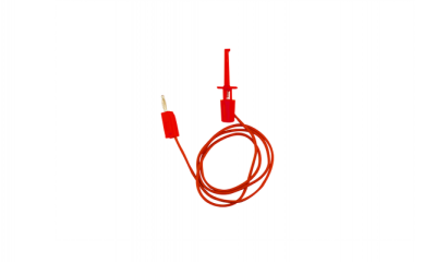2mm Banana to Clip Jack Cable 50cm - Red - DTKB-2198
