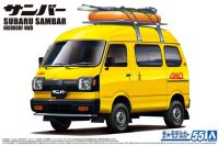 AOSHIMA 1/24 Assembly Car Model For Subaru K88 Sambar High Roof 4WD `80 06389