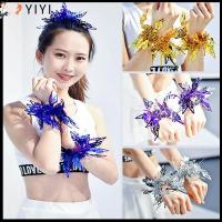 YIYI 4pcs/2pairs ที่จับพลาสติกจับ ที่จับสองรู แฟนซี บอลเชียร์เชียร์ลีดเดอร์ อุปกรณ์กีฬาสโมสร เชียร์ลีดเดอร์ปอมปอม ตกแต่งปาร์ตี้เต้นรำ