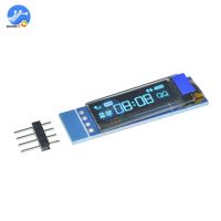 【New release】 0.91นิ้ว128X32 I2C IIC Serial สีน้ำเงินจอ LCD OLED โมดูลแสดงผล0.91 "12832 SSD1306หน้าจอ LCD สำหรับ Arduino PIC