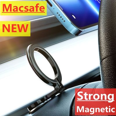 Magnetic Car Phone Holder Dashboard Car Mount Stand For iPhone Samsung Xiaomi macsafe Case Folding Magnet GPS Mobile Car Bracket Car Mounts