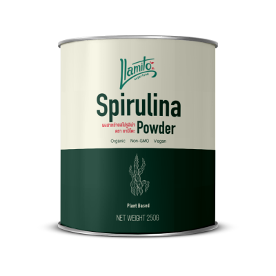 Llamito ผงสาหร่ายสไปรูลิน่า ออร์แกนิค (Organic Spirulina Powder) ขนาด 250g