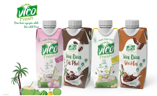 Combo 2 hộp nước dừa xiêm vico fresh 330ml - ảnh sản phẩm 5