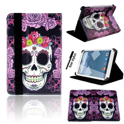 Shockproof Printing Folio Leather Stand Cover Case for Alca 1T3TA3Alca Plus 10 OneTouch Pixi 3 Tablet Case + Stylus