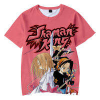 2021 Shaman King ญี่ปุ่นอะนิเมะการ์ตูนเสื้อยืดวัยรุ่นชาย unisex 3D พิมพ์ Harajuku streetwear hip hop เสื้อยืด