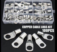 100Pcs SC6-6 ~ SC35-10ทองแดงสาย Lug แบตเตอรี่ Terminal Lug Crimper Assorted