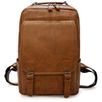 Vintage 15.6 Inch Laptop Backpack Men Luxury College School Bags Large Capacity Waterproof Backpacks Retro Travel Bag For Men