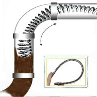 DJRGS 100ซม. อ่างอุปกรณ์ทำความสะอาดใช้ได้จริงอ่างล้างหน้าห้องน้ำห้องครัวพร้อมข้อต่อ10มม. แปรงลวดล้างท่อเครื่องมือขุดลอกท่อน้ำยาล้างท่อสปริง