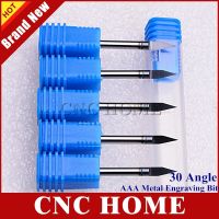 5pcs 30 มุม 3.175mm Shank Nano Coat Metal Engraving Bit Import 3A Carbide Milling Cutter CNC Router Bits สําหรับอลูมิเนียมทองแดง