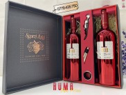 Nhập khẩu chính hãng Set quà tặng hộp 2 chai Vang Ý 1933 Ruby Red Limited