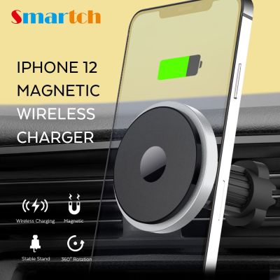 696 Magnetic Wireless Car Charger For iPhone 15 14 13 12 Pro Max/Plus, Car Phone Holder, Qi Fast Wireless Chargers W5 N5