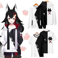 HOLOLIVE VTuber Ookami Mio Cosplay Pullover Hoodie Beautiful Outerwear T Shirt