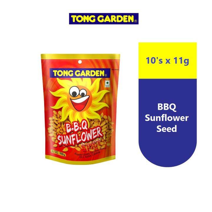 Tong Garden BBQ Sunflower seeds 110G (11g x 10 sachets) Lazada