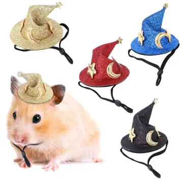 Pet Headgear Cute Hamster Hat Soft Hamster Halloween Accessories Guinea Pig  Cartoon Hat 