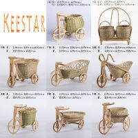 Keestar Handmade ไม้ไผ่สอบตะกร้าผลไม้ตะกร้าใส่ของสดชื่นอาหารแผ่นสามล้อ Creative ถาดเครื่องประดับขนาดเล็ก