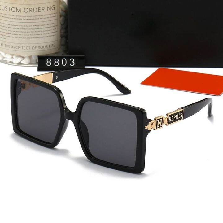 2023-new-sunglasses-h-retro-large-frame-sunglasses-for-women-vacation-and-leisure-photos