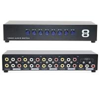 【CW】 GREATLINK AV Switch Box 4 in 1 out Audio Video Signal Composite for HDTV LCD DVD 3 RCA Switcher 8 to Selector not Splitter