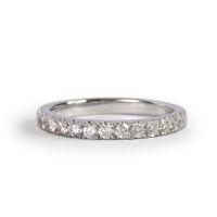 LAVERA Diamond -  White Gold Diamond Ring แหวนแถวประดับเพชร ทองขาว