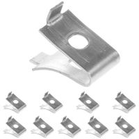 10pcs Shelf Bracket Clips Stainless Steel Shelf Supports Clips Glass Shelf Pegs Adjustable Metal Pilaster Pegs Cabinet Brackets