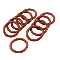 Prohex 10 Pcs Industri Silikon O Cincin Seal Gasket 19 Mm X 25 Mm X 3 Mm