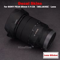 2023 16-35 F4 ZA เลนส์รูปลอกพรีเมี่ยม FE16-35Mm สกินสำหรับโซนี F/4 ZA OSS (SEL1635Z) ฝาอุปกรณ์ป้องกันเลนส์สติกเกอร์ฟิล์ม