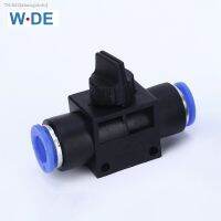 ﹊ Pneumatic Fittings HVFF Control Valve Connector 4-12mm OD Hose Plastic Push In Gas Quick Connector 2 Way Air Fitting Plumbing