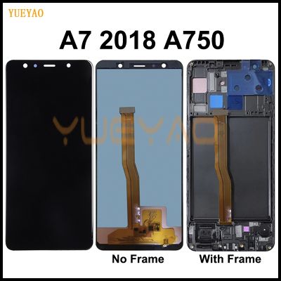 TFT2 A750 LCD For Samsung Galaxy A7 2018 LCD A750F A750FN A750 Display With Frame Touch Screen Digitizer Replacement Parts