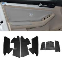 สำหรับ VW Jetta MK6 2015 2016 2017 2018ไมโครไฟเบอร์หนังภายในรถประตู Handle Armrest แผงป้องกัน Trim