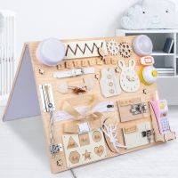 【CC】﹍  Wood Sensory Activity Boards Accessory Early Education for Children Locks Busyboard Parts Educational