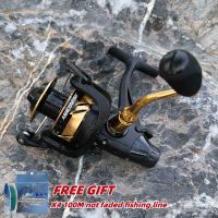 ZZOOI Double Brake Fishing Reel Saltwater-proof 8KG Max Drag 8BB 4000-5000H CNC Aluminum Left/Right Interchangeable Fishing Wheel