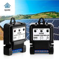 GJURD ทนทาน คอนโทรลเลอร์ 6V 12V 10A เรกูเลเตอร์ การปรับปรุงบ้าน แผงควบคุมการชาร์จพลังงานแสงอาทิตย์ ตัวควบคุมพลังงานแสงอาทิตย์ เครื่องชาร์จแบตเตอรี่ ตัวควบคุมแบตเตอรี่