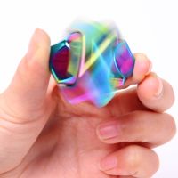 【LZ】▥  Square Decompression Spinning Top Metal Fidget Spinner EDC Hand For ADHD Autism Antistress Toy For Kids Anti Estres Y Ansiedad